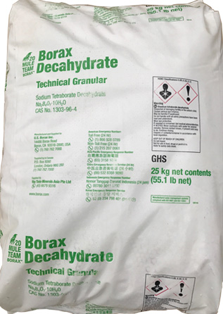 Borax Decahydrate – Na2B4O7.10H2O