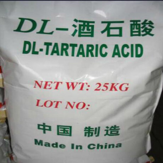 TARTARIC ACID, C4H6O6, 25KG/BAG, CHINA