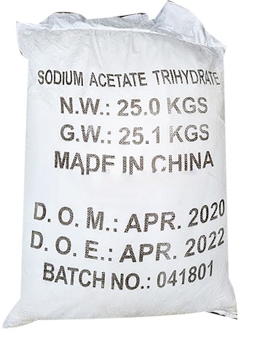 Sodium Acetate Trihydrate CH3COONa –  25kg/Bao