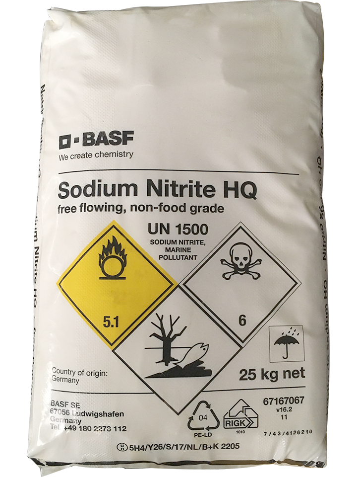 Sodium nitrite NaNO2 99%, Đức, 25kg/bao