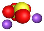 Cấu trúc phân tử Sodium metabisulfite