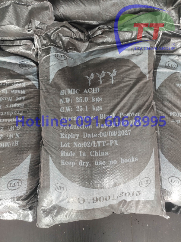 Humic Acid, Nguyên Liệu Phân Bón, 25kg/Bao Trung Quốc