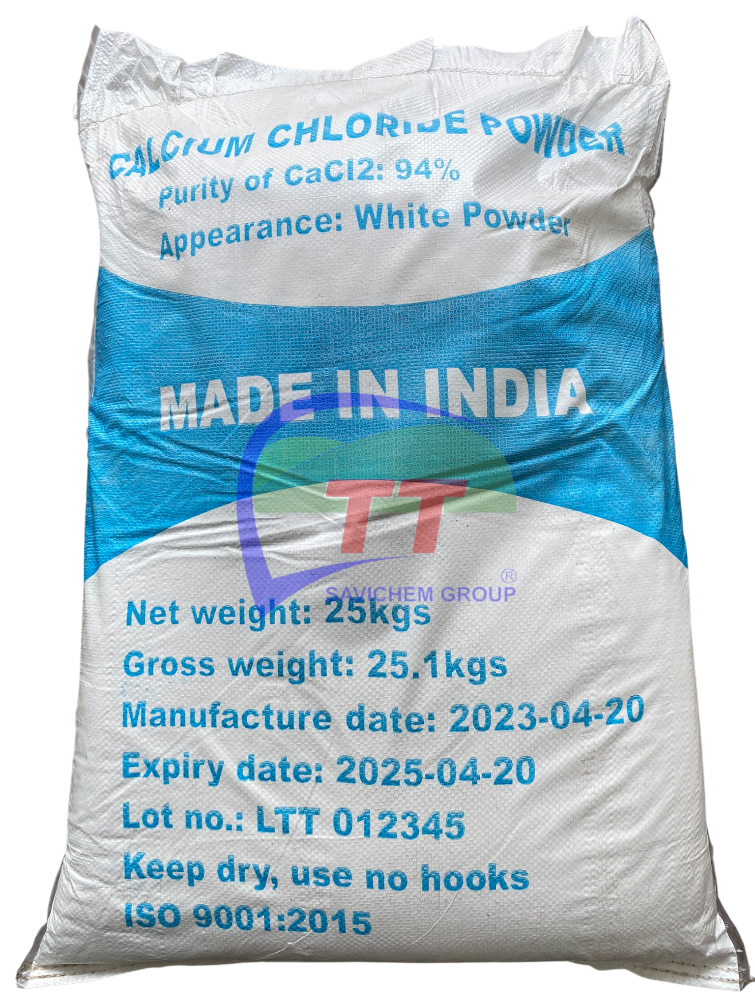 Calcium Chloride CaCl2 94%, Canxi Clorua, Ấn Độ 25kg/Bao